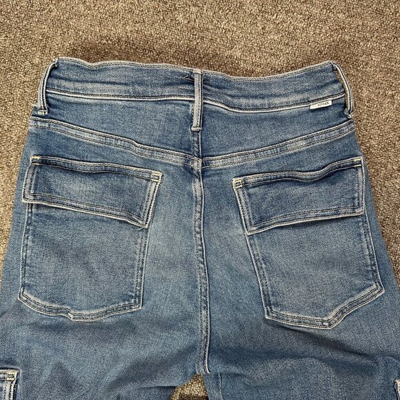 MOTHER Denim Rambler Cargo Ankle Riding the Cliffside Blue Jeans Women's Size 28 - Picture 8 of 8